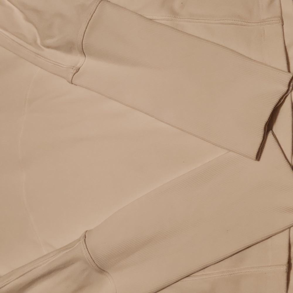 Lululemon Athletica White Long Sleeve Athletic Shirt Size 6 - Picture 2 of 8